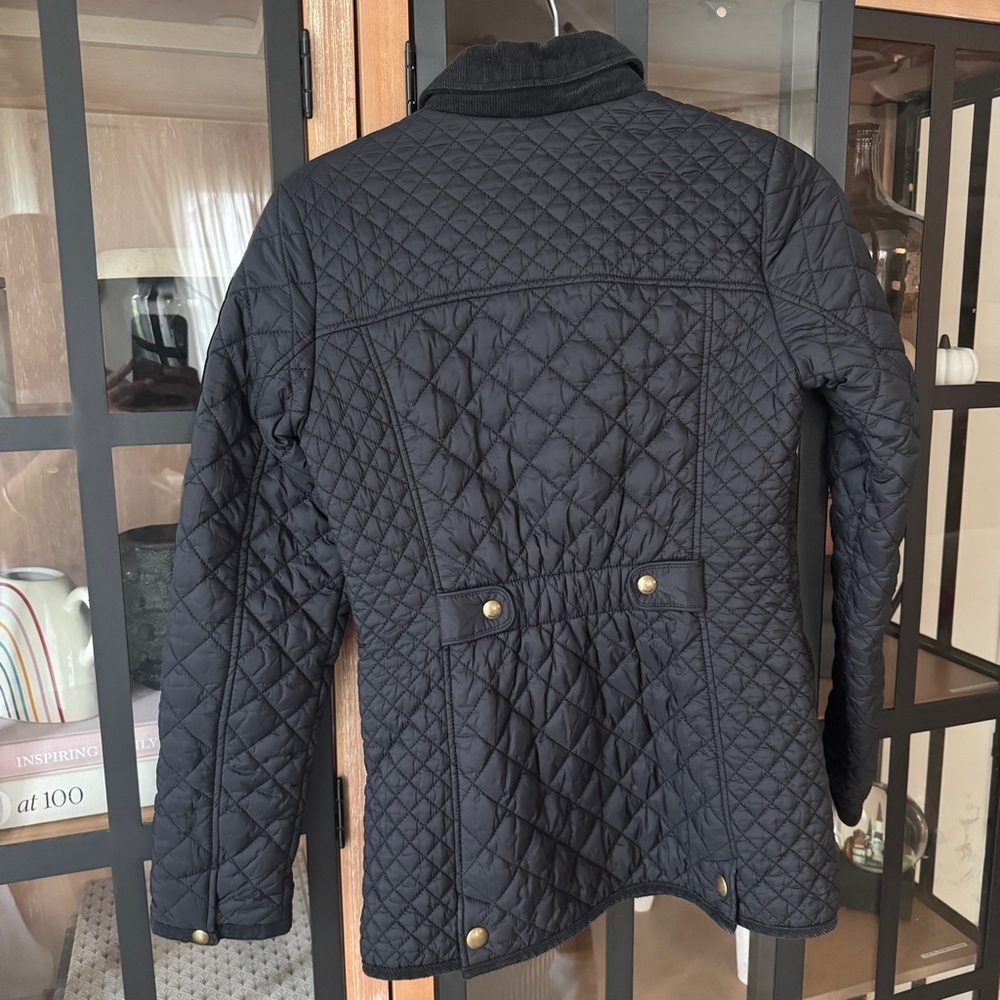 joules barn jacket Newdale Quilted Hunter Coat puffer corduroy collar zipper - Picture 3 of 8